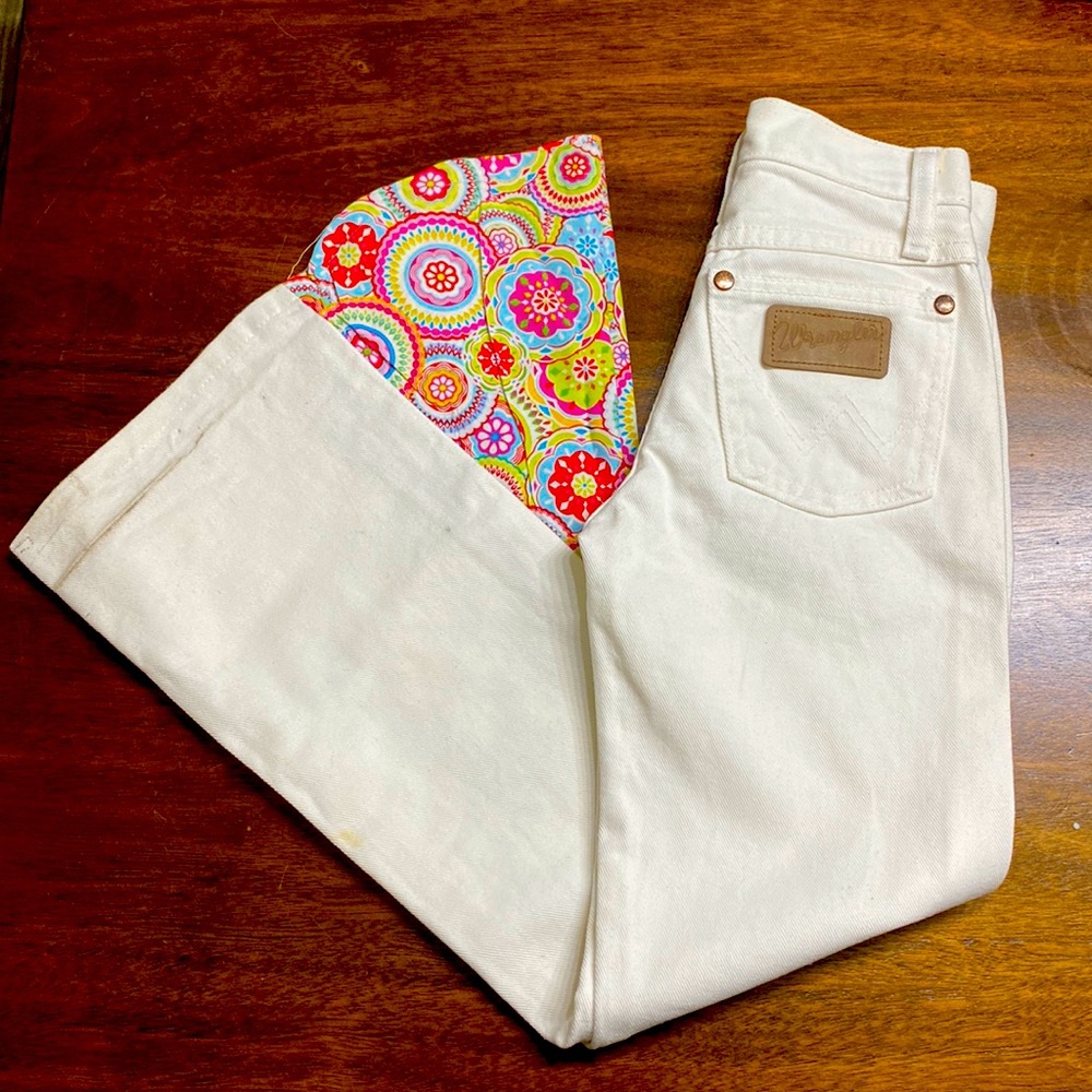 Girls custom Bell Bottom Wranglers